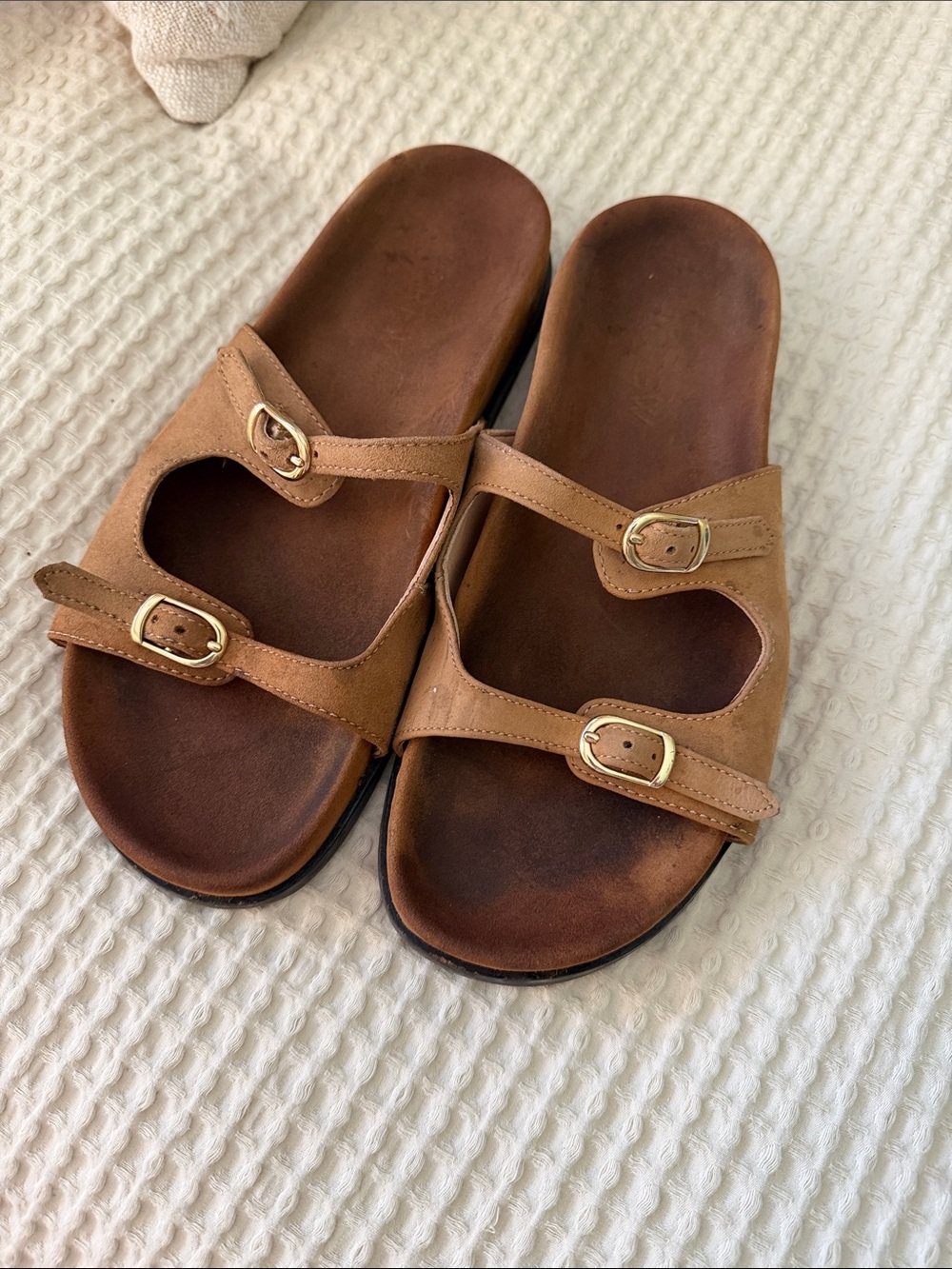 J. Crew women’s Connie sandal brown suede